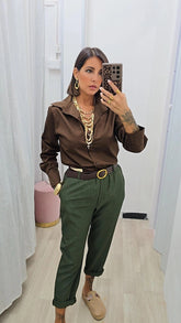 CAMICIA MARRONE